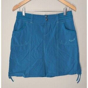 Kuhl Skort Women 6 Teal Durango Skort Camping Preppy Beach Hiking Outdoor